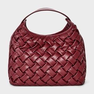 Mini Slouchy Woven Handbag A New Day Target Red